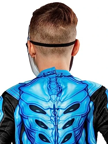 Rubie's Child's DC Blue Beetle Costume Half-Mask, As Shown, One Size 4 Rubie's Child's DC Blue Beetle Costume Half-Mask, As Shown, One Size - Image 2