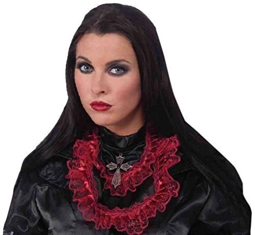 Forum Novelties Women's Vampire Adult Jabot With Cross Costume Accessory 3 Forum Novelties Women's Vampire Adult Jabot With Cross Costume Accessory
