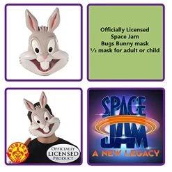Rubie's Unisex Warner Bros. Space Jam Bugs Bunny Plastic Half-Mask, One Size 10 Rubie's Unisex Warner Bros. Space Jam Bugs Bunny Plastic Half-Mask, One Size -Forum Novelties Shop 51sNGPElZMS