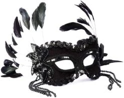 Forum Novelties Women's Karneval Style Half Mask With Beads -Forum Novelties Shop 51t3XcPpqbL. AC