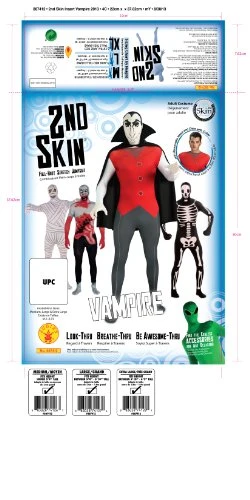 Rubie's Adult Printed 2nd Skin 4 Rubie's Adult Printed 2nd Skin - Image 2