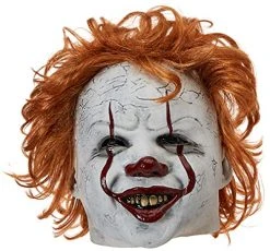 Rubie's IT Movie Chapter 2 Adult Pennywise Overhead Latex Mask Adult Costume -Forum Novelties Shop 51v9Bgn4JxL