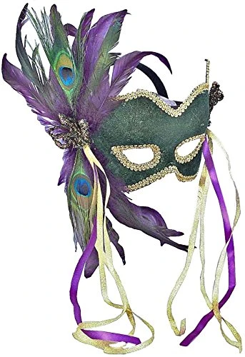 Forum Deluxe Half Mask With Feathers 3 Forum Deluxe Half Mask With Feathers