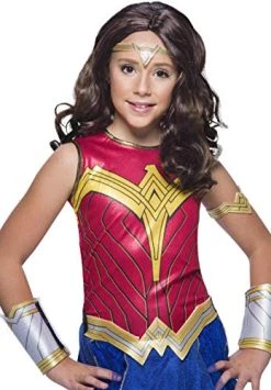Rubie's Girl's DC Comics WW84 Wonder Woman Costume Wig, One Size (201652) -Forum Novelties Shop 51wDlM4qrjL 1