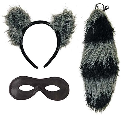 Forum Novelties Women's Adult Raccoon Ears And Tail With Mask 5 Forum Novelties Women's Adult Raccoon Ears And Tail With Mask - Image 3